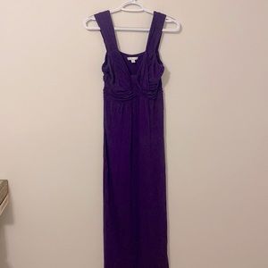 New York & Company Long Purple Gown Dress